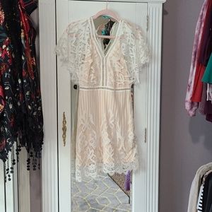 NWOT White lace dress